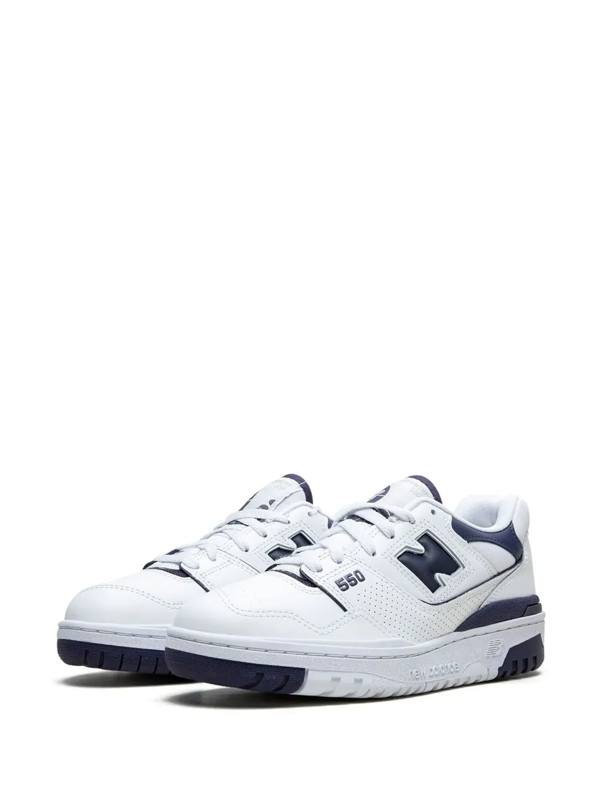 New Balance 550 ホワイト/ネイビー スニーカー - 画像5
