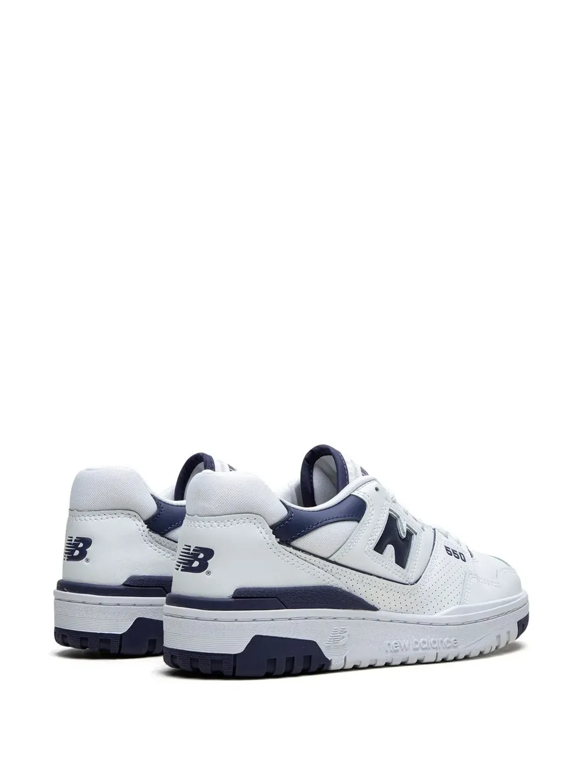 New Balance 550 ホワイト/ネイビー スニーカー - 画像3