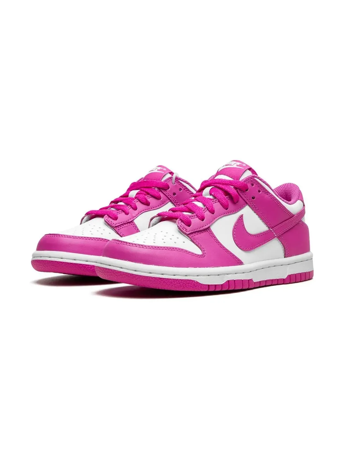 Nike Kids ダンク ロー スニーカー アクティブフューシャ - 画像5