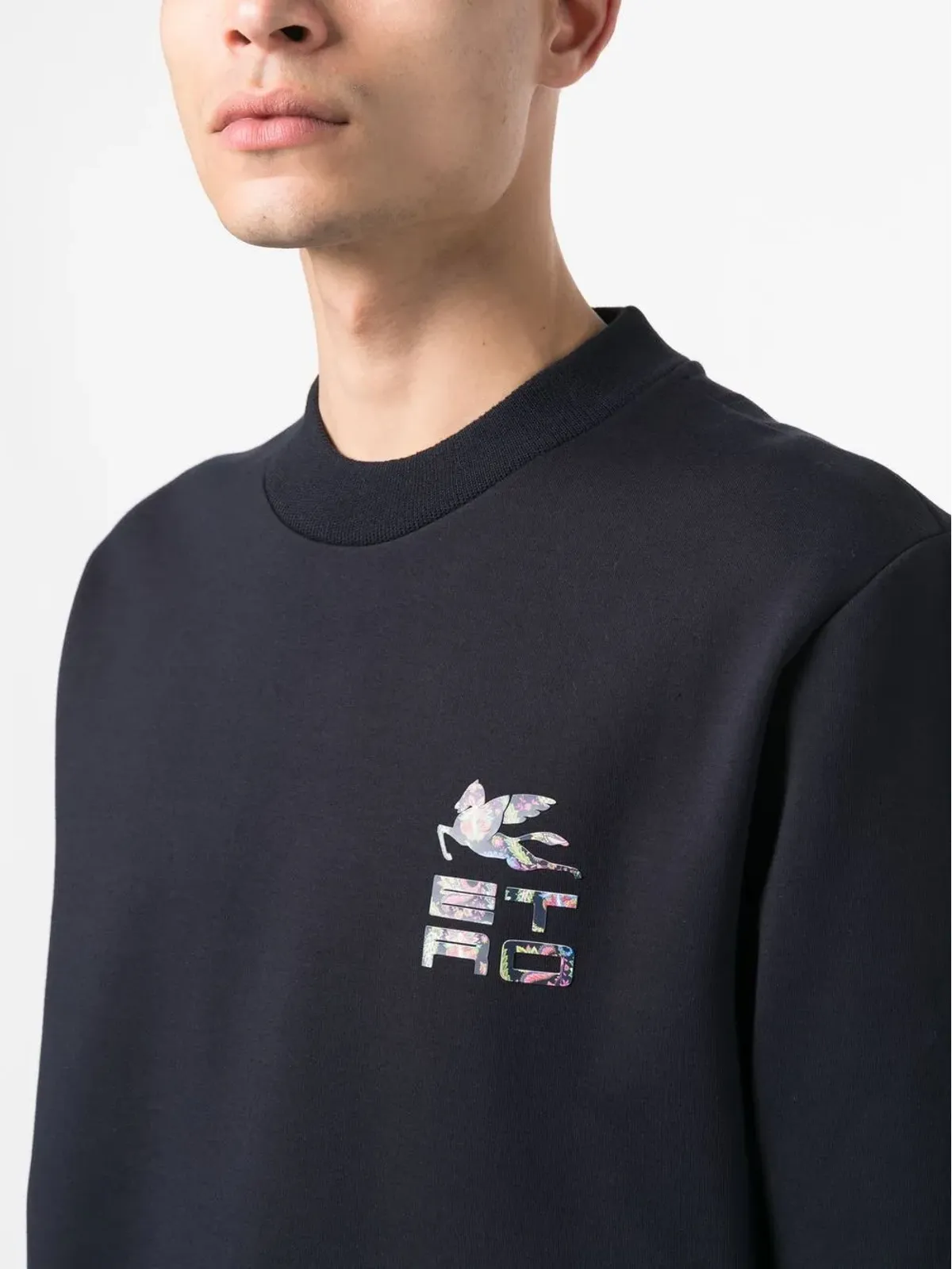 ETRO ロゴプリント コットンセーター - 画像5