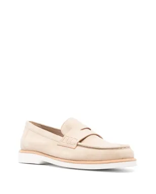 Santoni アーモンドトゥ・スエード ローファー - サムネイル2