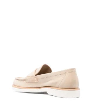 Santoni アーモンドトゥ・スエード ローファー - サムネイル3