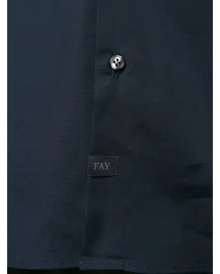 Fay 長袖コットンシャツ - ブルー - サムネイル5