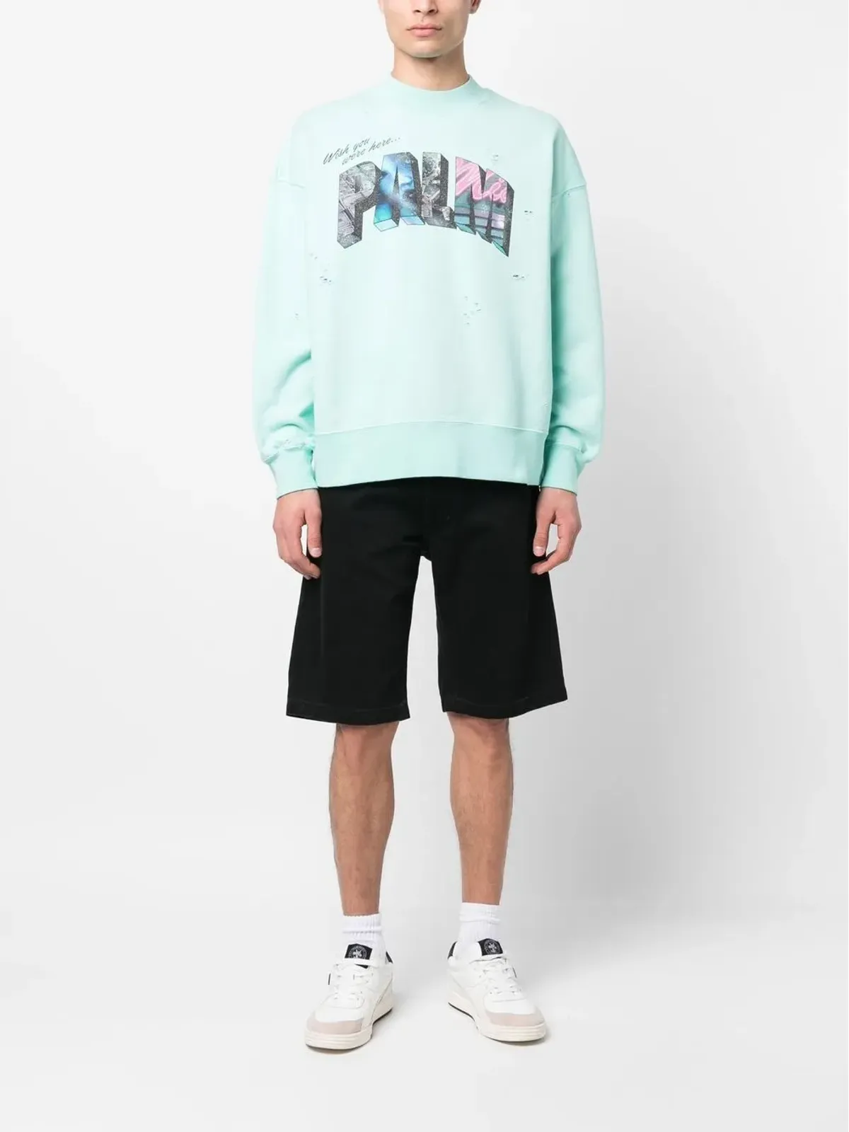Palm Angels グラフィックプリント クルーネック スウェットシャツ - 画像2