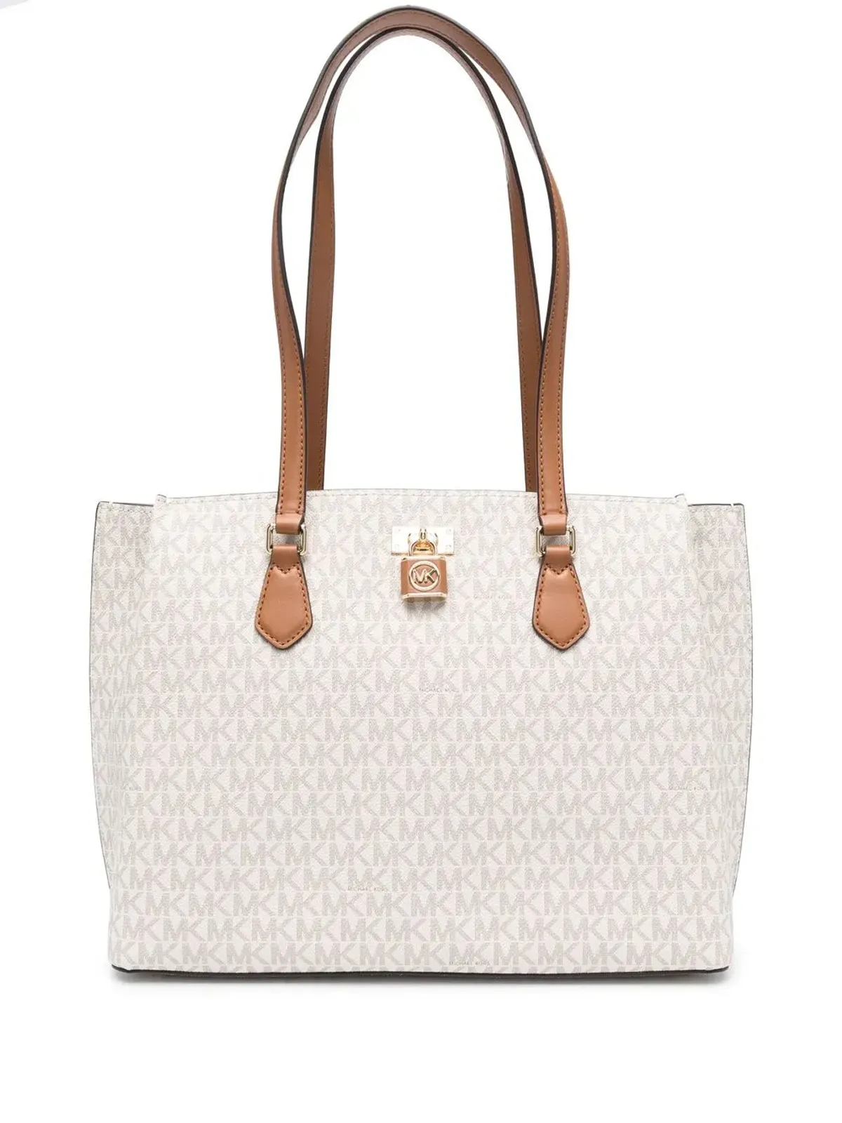 Michael Michael Kors モノグラム柄 ラージ トートバッグ（ニュートラル） - 画像1