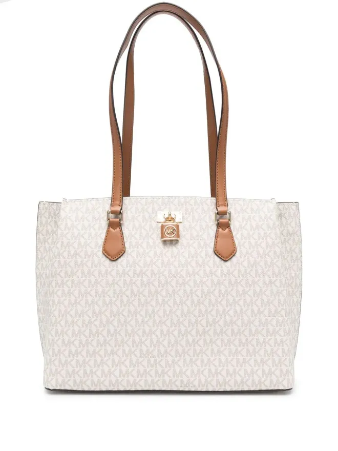 Michael Michael Kors Michael Michael Kors モノグラム柄 ラージ トートバッグ（ニュートラル）の商品画像