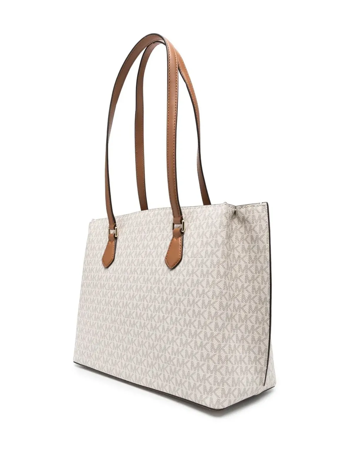 Michael Michael Kors モノグラム柄 ラージ トートバッグ（ニュートラル） - 画像3