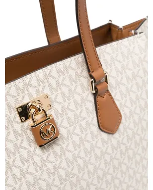 Michael Michael Kors モノグラム柄 ラージ トートバッグ（ニュートラル） - サムネイル4