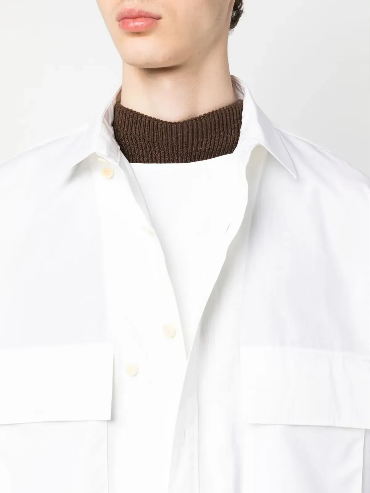 sacai フラップポケットショートスリーブシャツ - 画像5