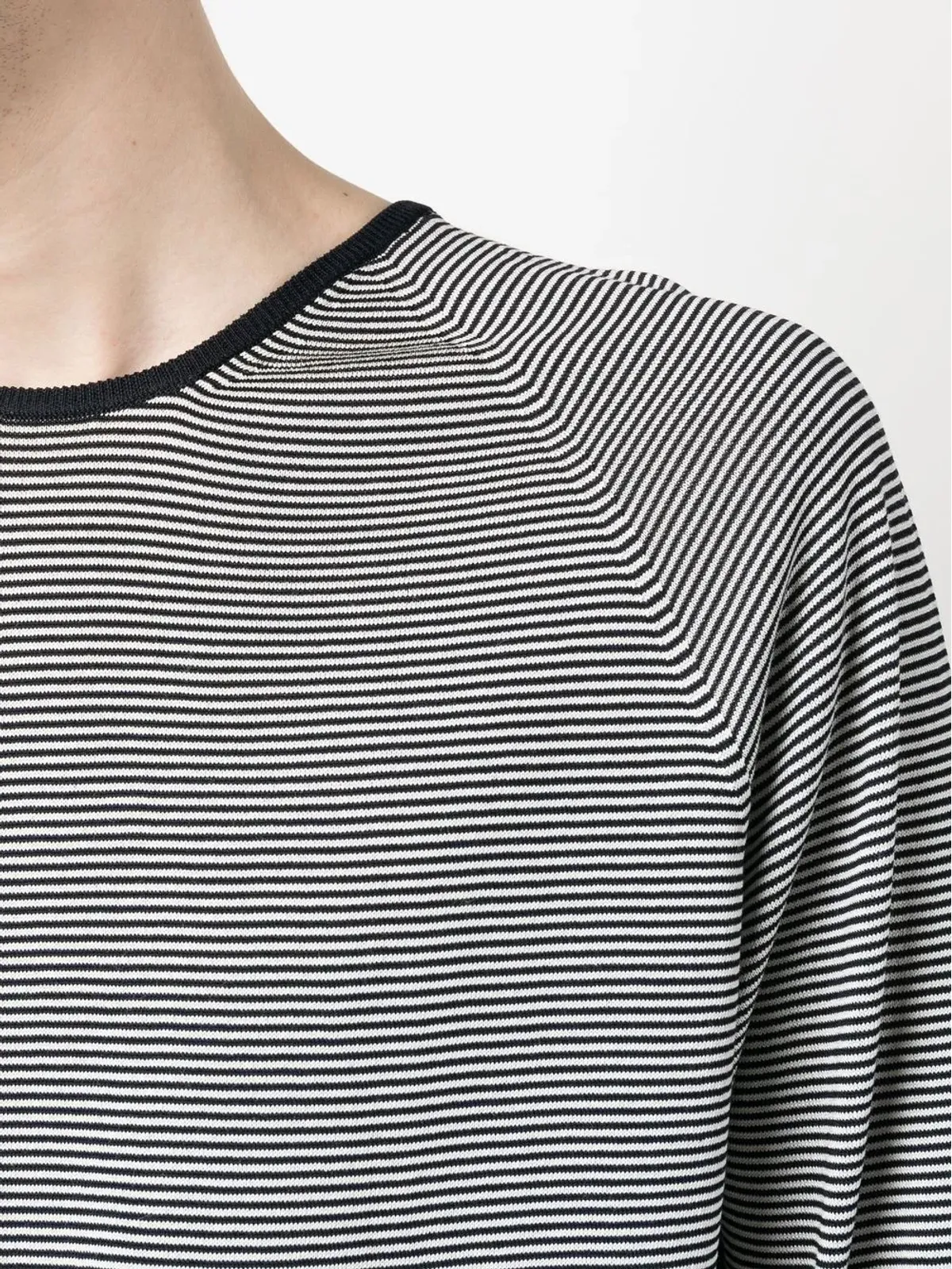 Lardini 横縞クルーネックセーター - 画像5