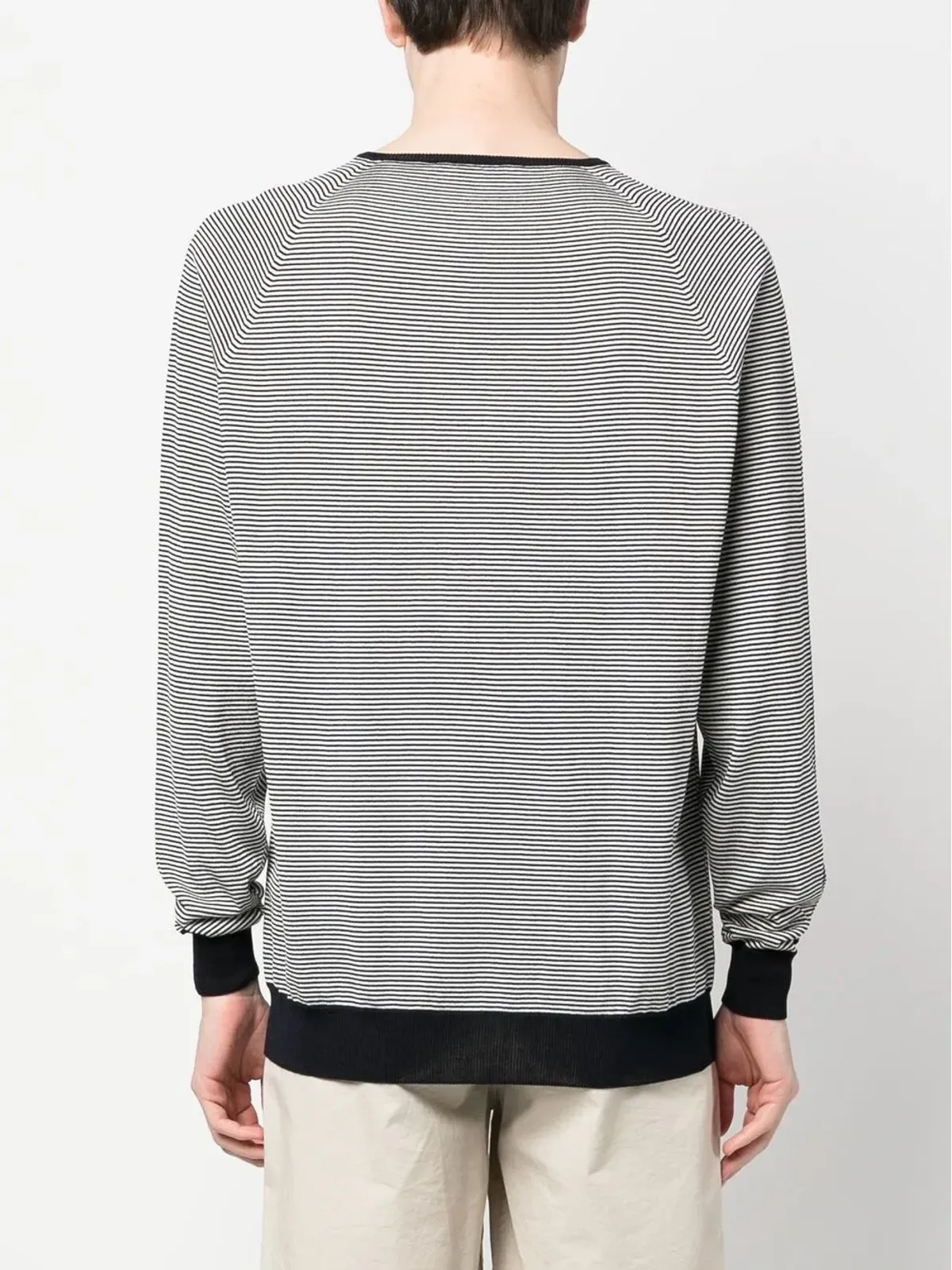 Lardini 横縞クルーネックセーター - 画像4