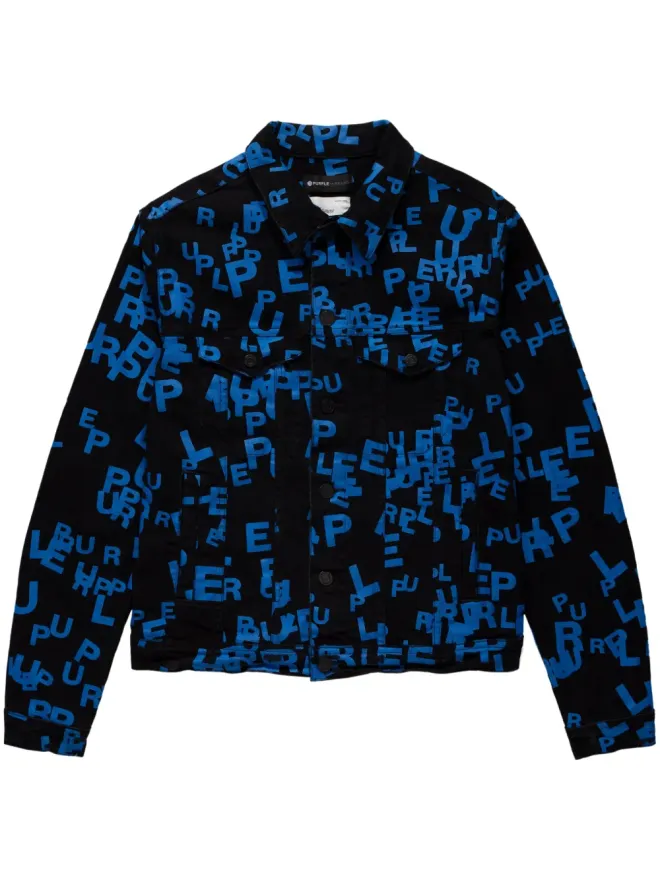 Purple Brand Purple Brand ロゴプリント デニムジャケット - ブルーの商品画像