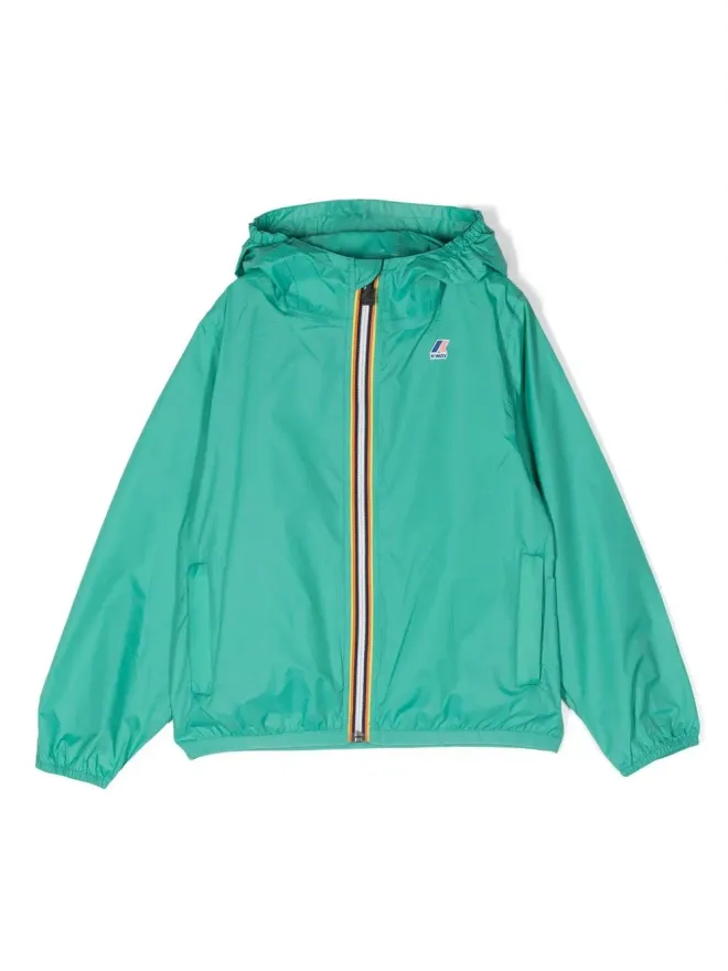 K Way Kids K Way Kids Le Vrai フード付きジップジャケット - Greenの商品画像