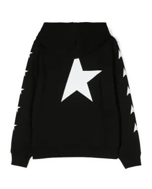 Golden Goose Kids 星柄コットン混紡フーディ - サムネイル2