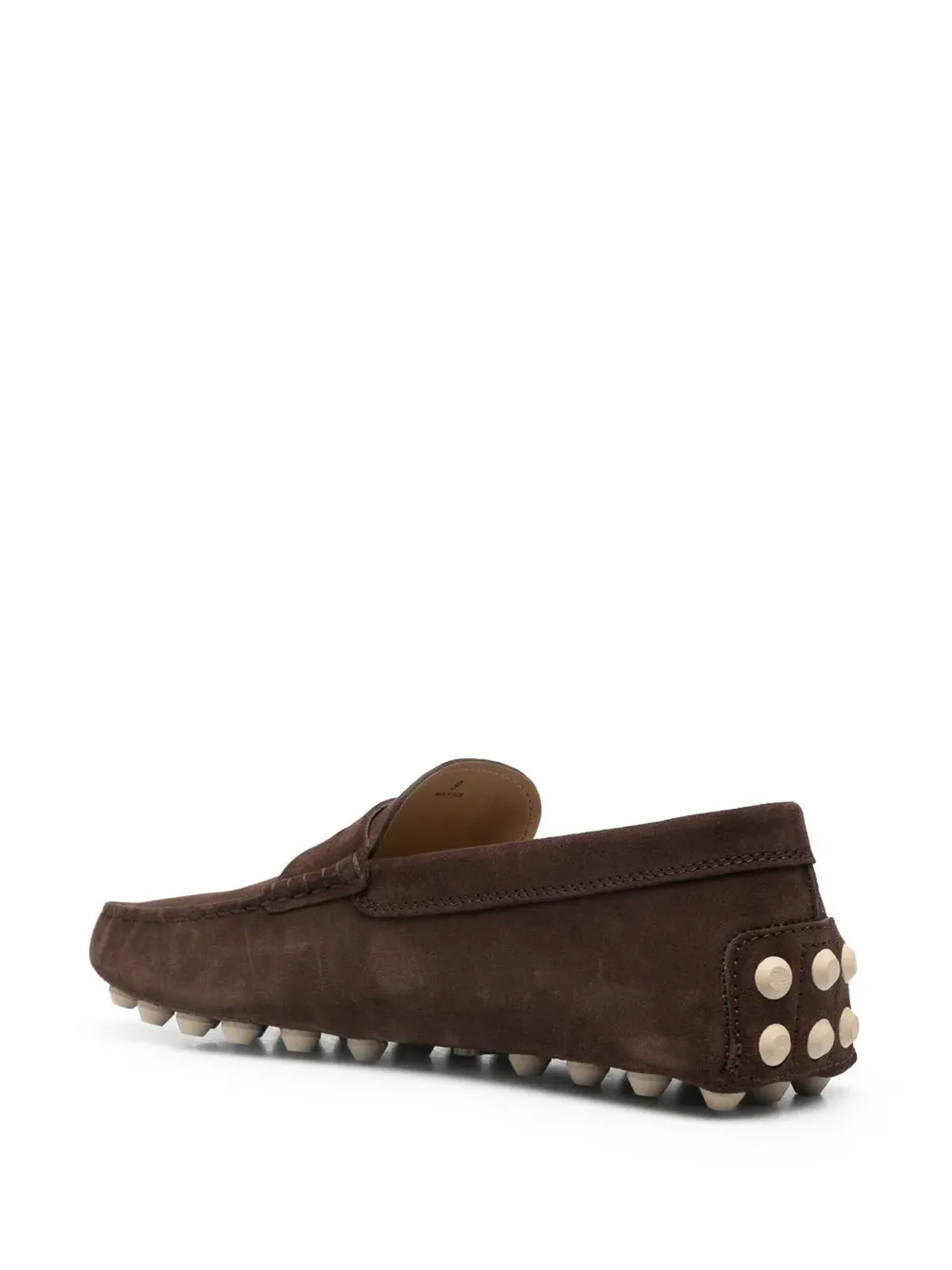 Tod's Gommino カーフスエード ローファー ブラウン - 画像3