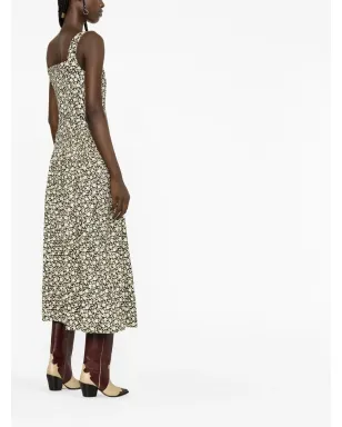 Tory Burch 花柄プリントのフレアドレス（ニュートラルカラー） - サムネイル3