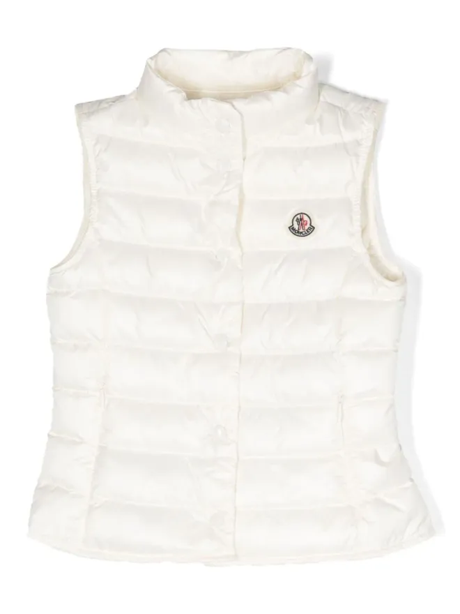 Moncler Enfant Moncler Enfant ロゴパッチ グースダウン ジレの商品画像