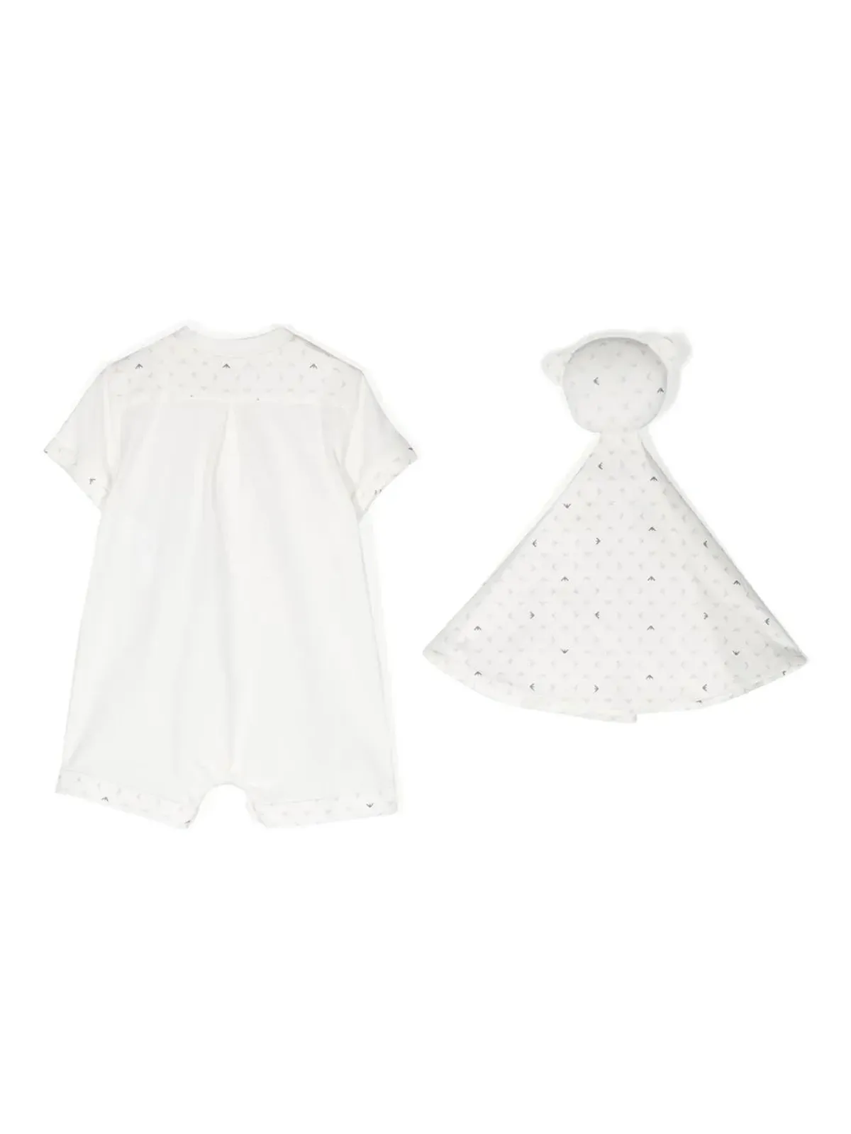 Emporio Armani Kids ショートスリーブコットンロンパース - 画像2