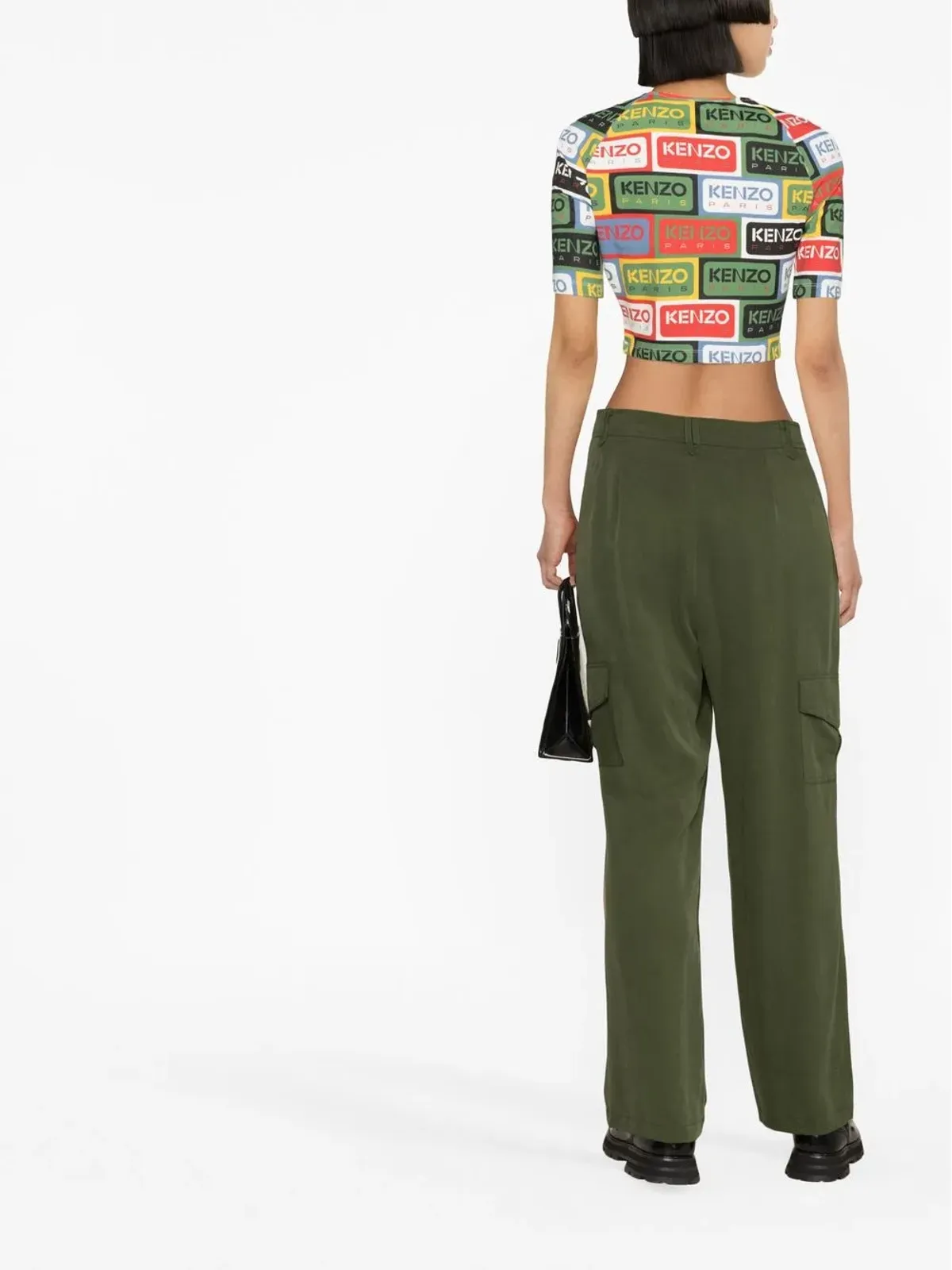 Kenzo ロゴプリント クロップトップ - 画像4