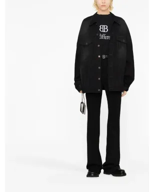 Balenciaga ピンストライプ ストレートレッグパンツ - サムネイル2