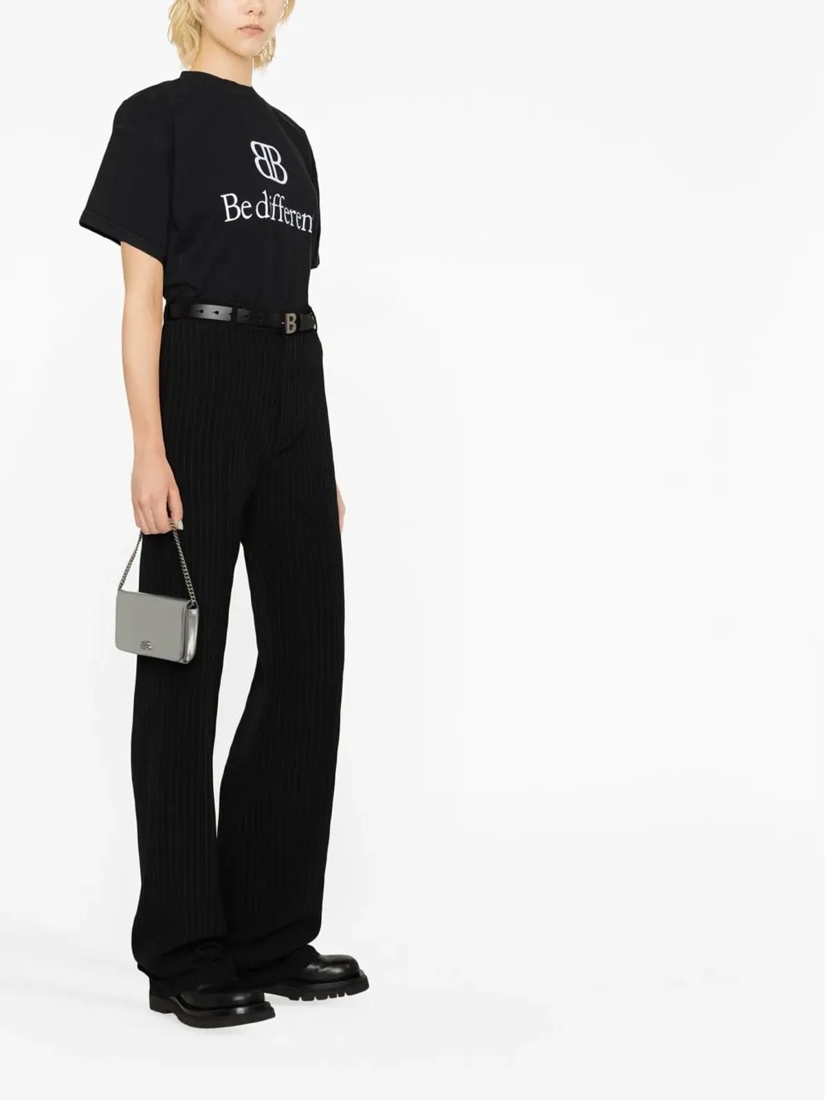 Balenciaga ピンストライプ ストレートレッグパンツ - 画像3