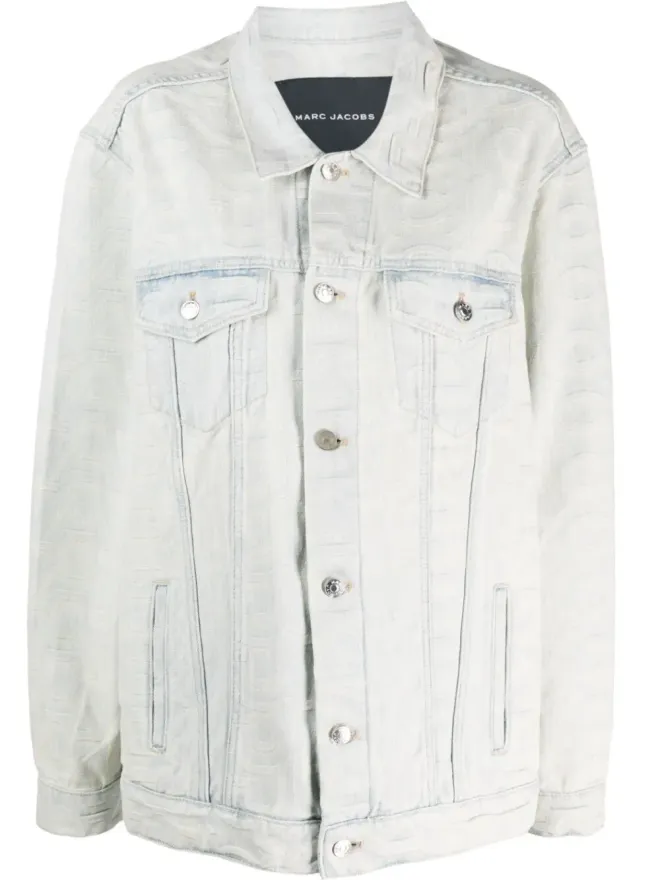 Marc Jacobs Marc Jacobs monogram denim jacket - Blueの商品画像