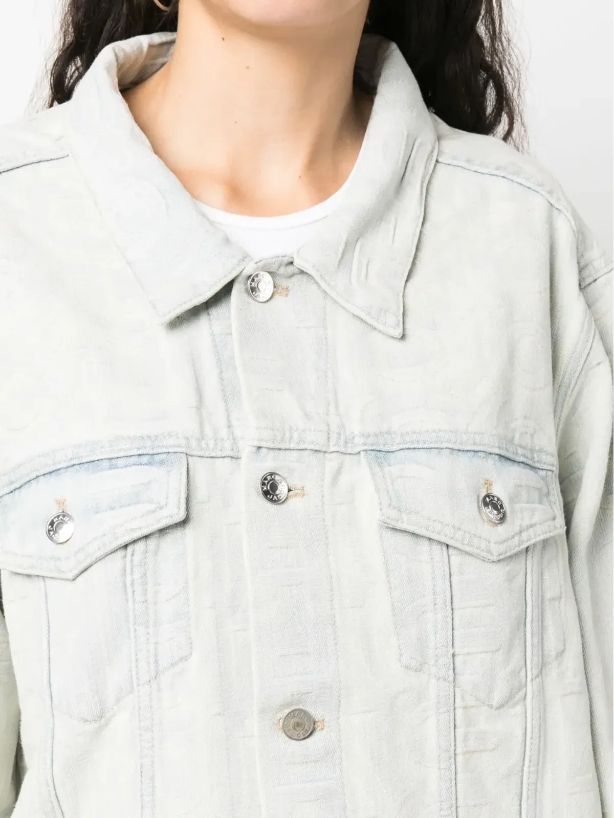 Marc Jacobs monogram denim jacket - Blue - 画像5
