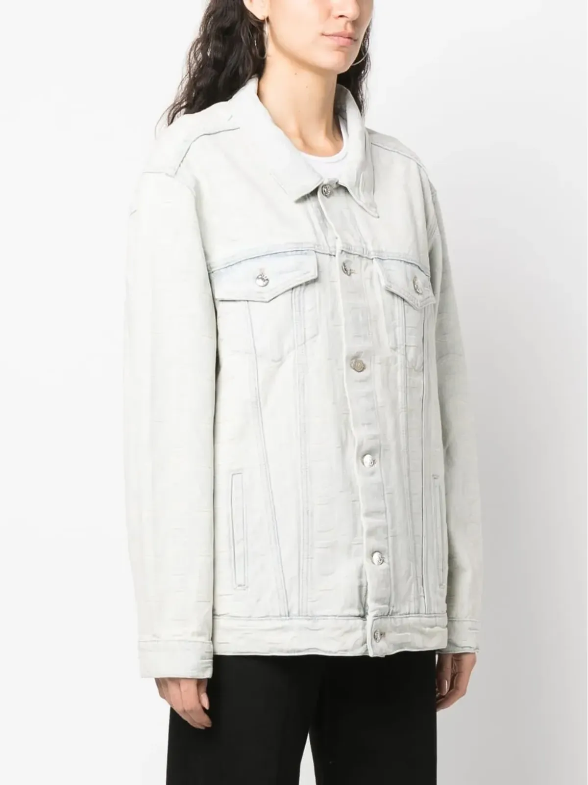 Marc Jacobs monogram denim jacket - Blue - 画像3