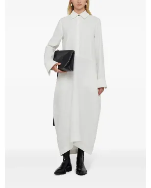 Jil Sander linen long-sleeve shirt dress - White - サムネイル2