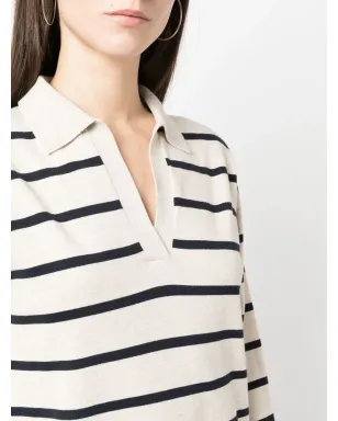 Tommy Hilfiger ストライプ長袖ミディドレス - サムネイル5