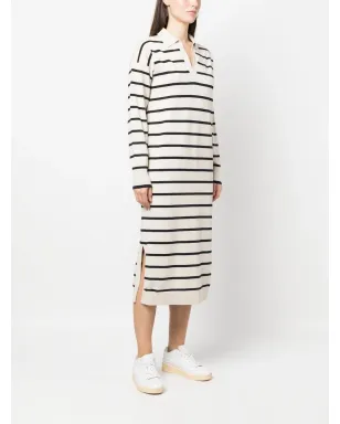 Tommy Hilfiger ストライプ長袖ミディドレス - サムネイル3