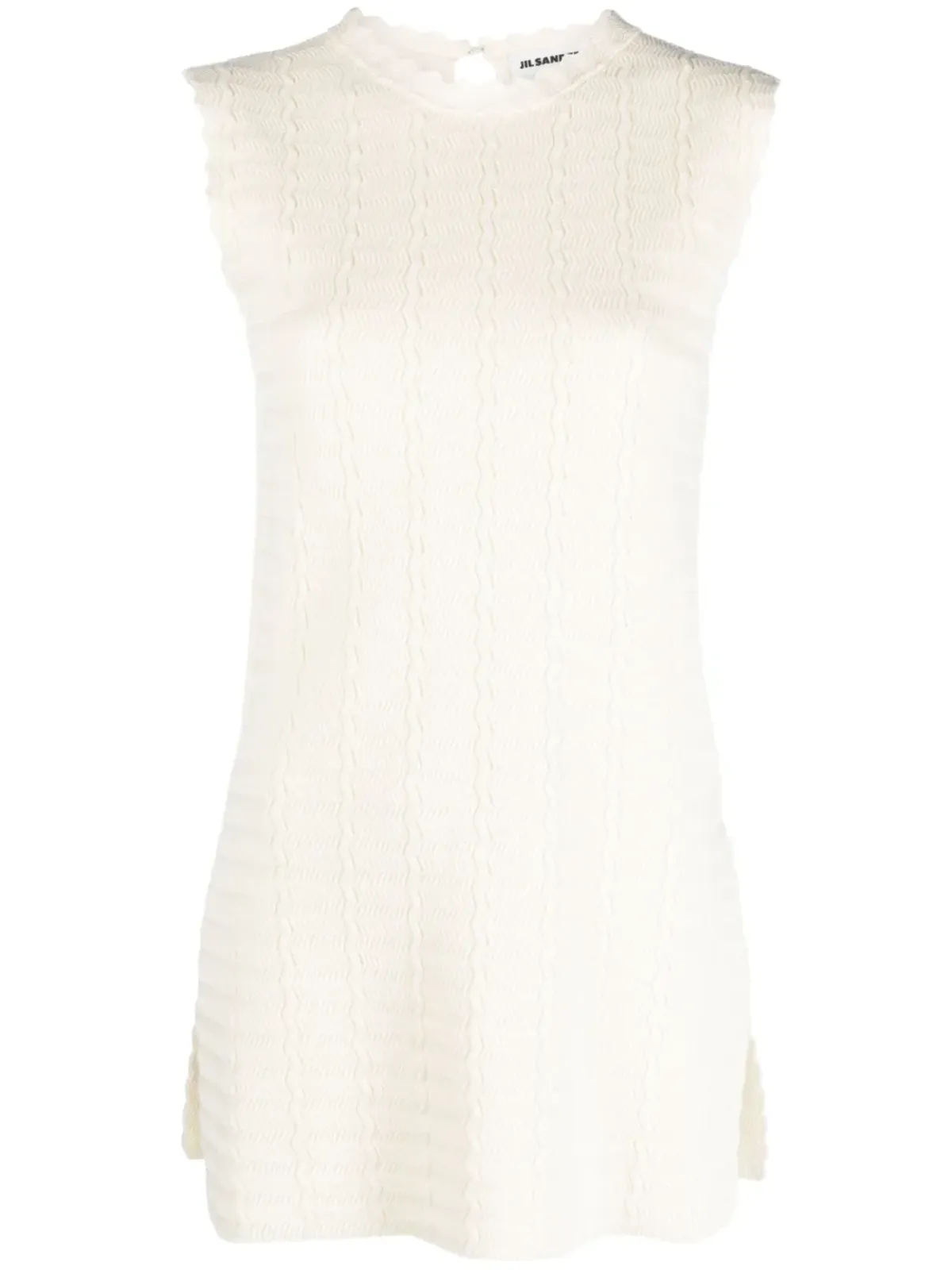 Jil Sander ノースリーブ編みニットトップ - 画像1