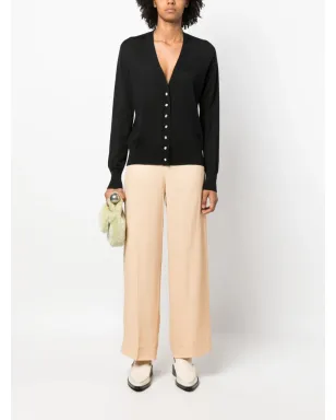 Jil Sander Vネック細編みカーディガン - サムネイル2