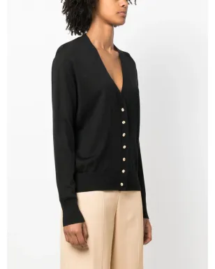 Jil Sander Vネック細編みカーディガン - サムネイル3