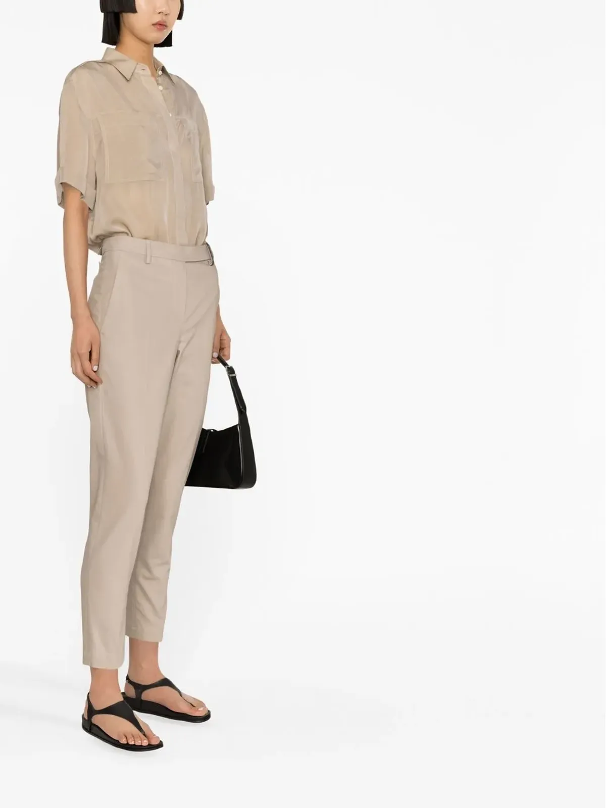 Brunello Cucinelli クロップド・スリムレッグパンツ - Neutrals - 画像4