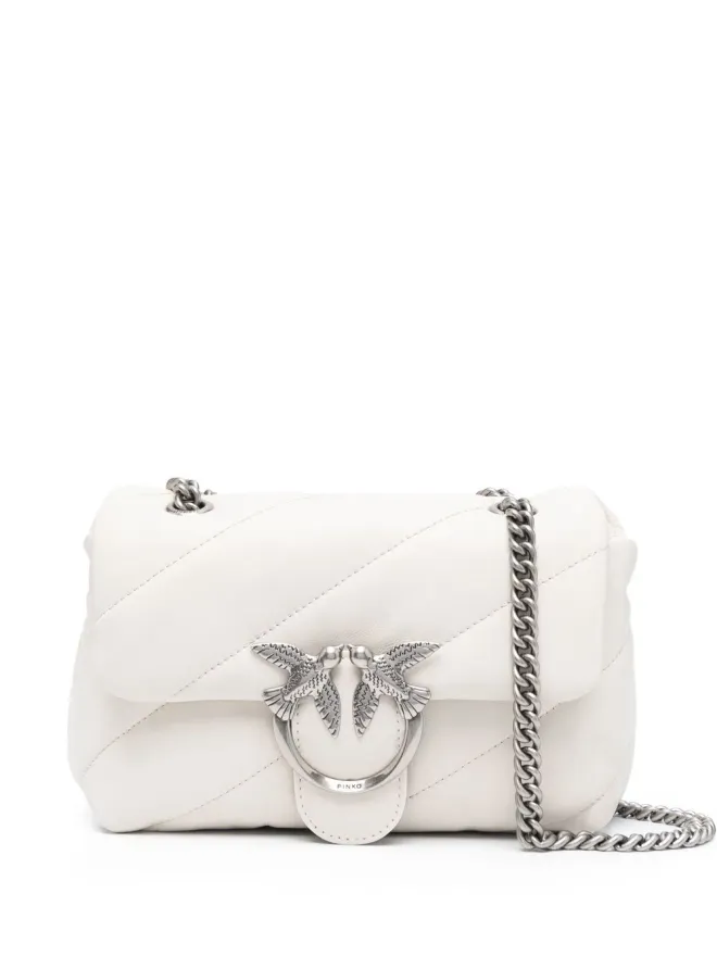 PINKO PINKO キルテッド・シープスキン ショルダーバッグ - Whiteの商品画像