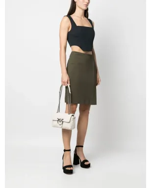 PINKO キルテッド・シープスキン ショルダーバッグ - White - サムネイル2