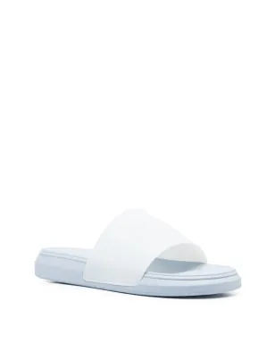 Alexander McQueen シングルストラップ・フラットスライド（ブルー） - サムネイル2