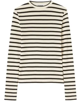 Jil Sander ストライプ柄コットンTシャツ - サムネイル1