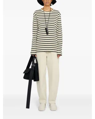 Jil Sander ストライプ柄コットンTシャツ - サムネイル2