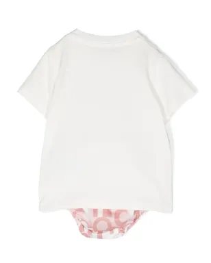 Moncler Enfant モノグラムプリント ブルマー セット - White - サムネイル2