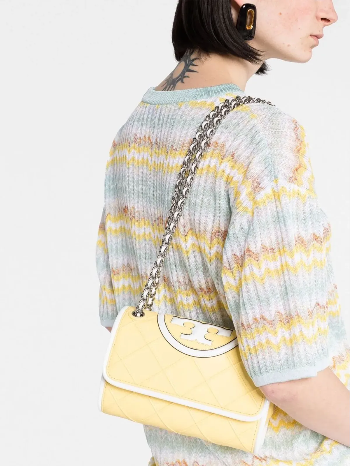 Tory Burch エンボス加工・キルテッド クロスボディバッグ - 画像3