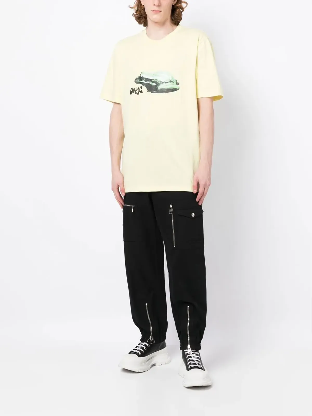 OAMC グラフィックプリント クルーネック Tシャツ - 画像2