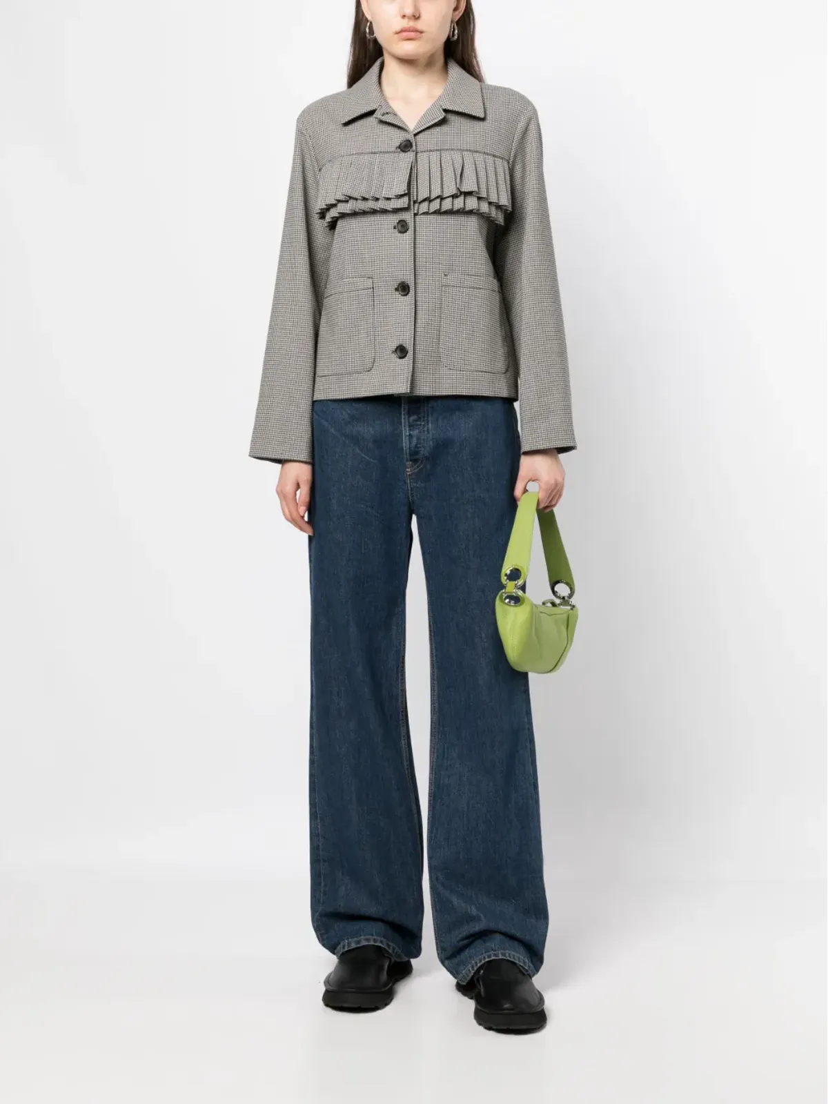 PS Paul Smith チェック柄プリーツフィットジャケット - 画像2