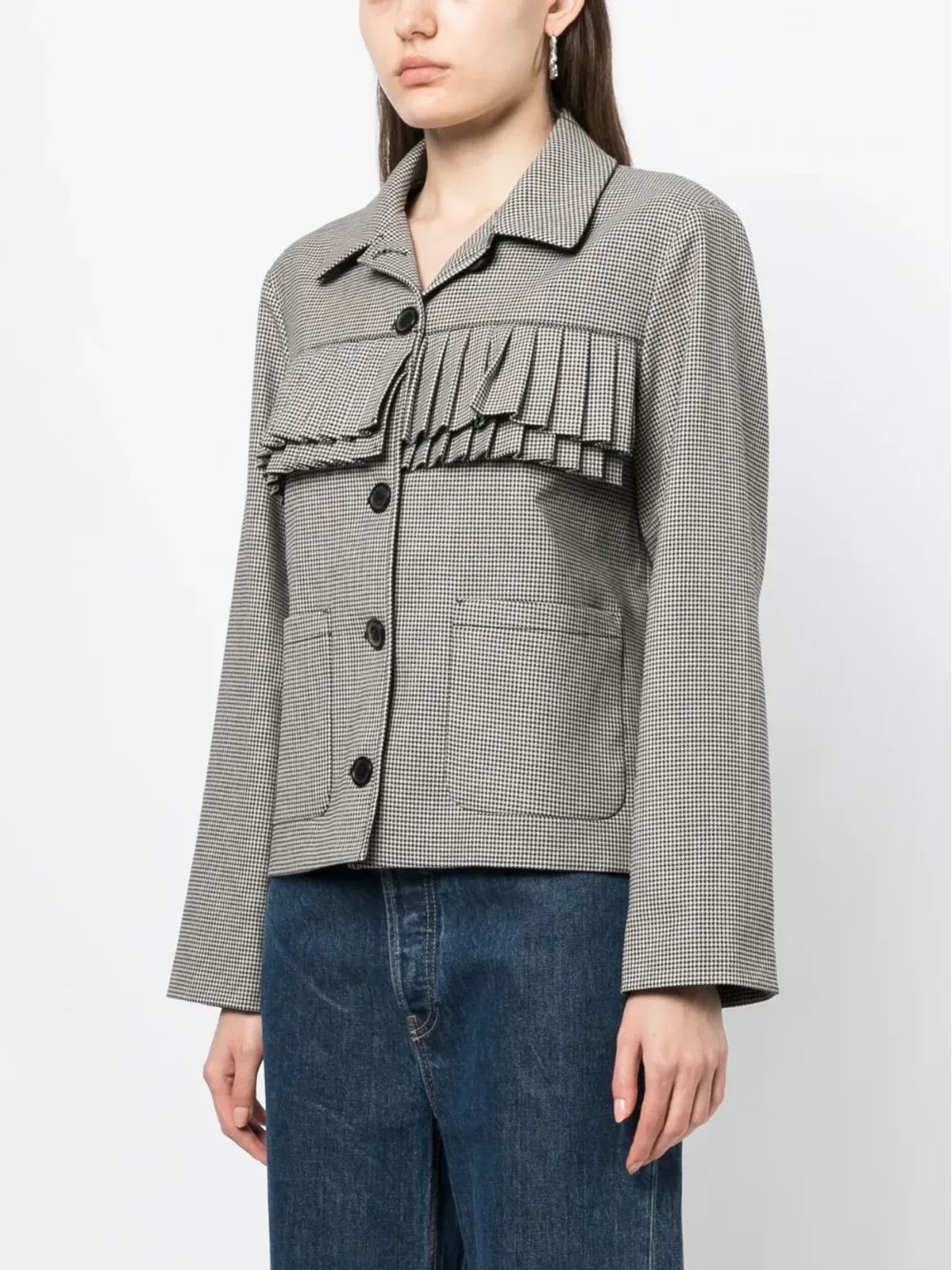 PS Paul Smith チェック柄プリーツフィットジャケット - 画像3