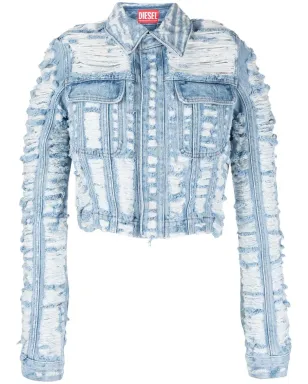 Diesel De-Slimmy-Fsc クロップド デニムジャケット - サムネイル1