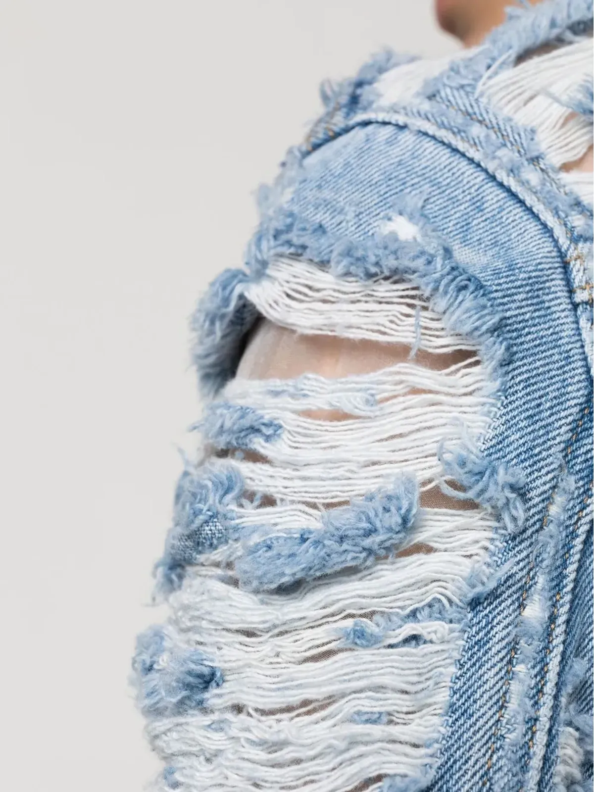 Diesel De-Slimmy-Fsc クロップド デニムジャケット - 画像5