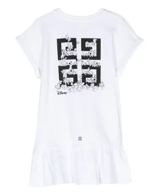 Givenchy Kids フリル付きロゴプリントTシャツドレス - サムネイル2