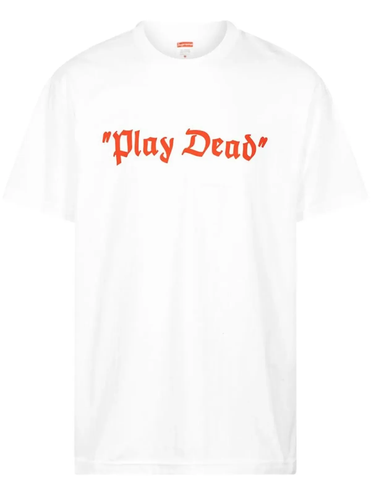 Supreme Play Dead スローガンプリント Tシャツ - 画像1