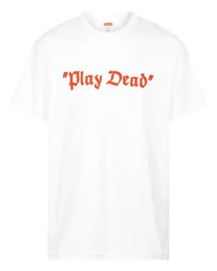Supreme Play Dead スローガンプリント Tシャツ - サムネイル1